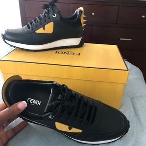 Authentic, Never worn Fendi Bugs Sneakers